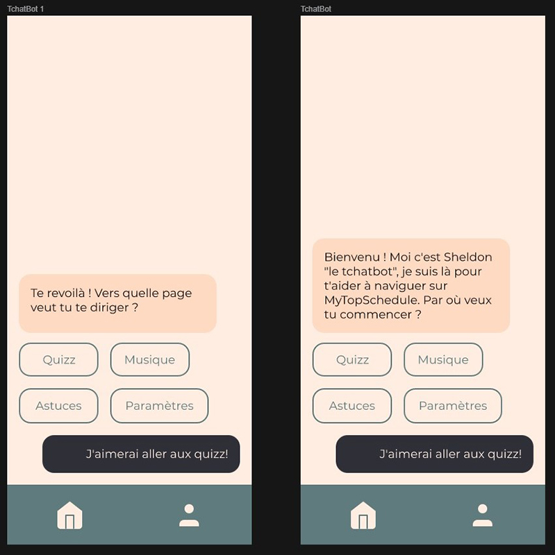 visuel du tchatbot